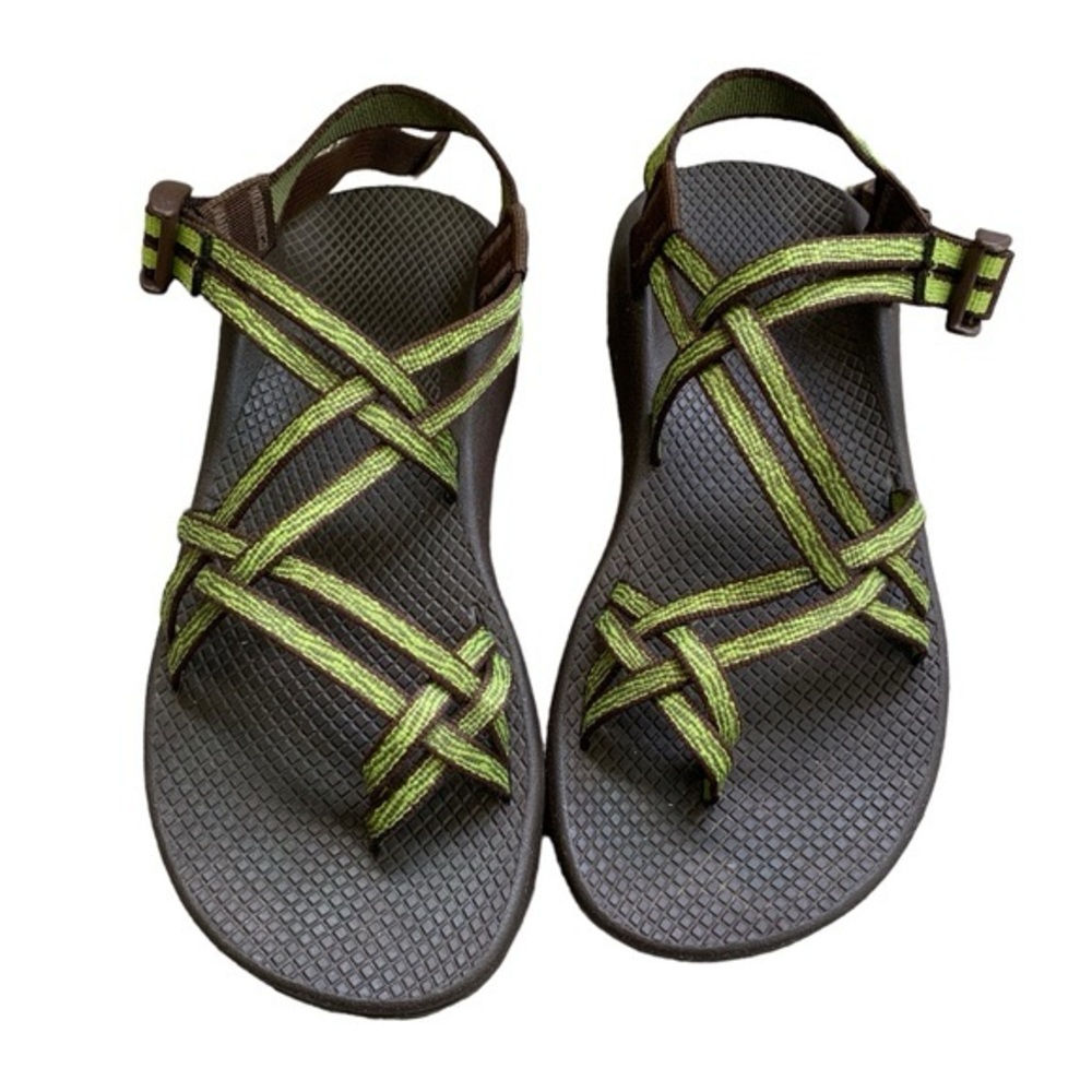 Chaco Green and Brown Women's Sandals